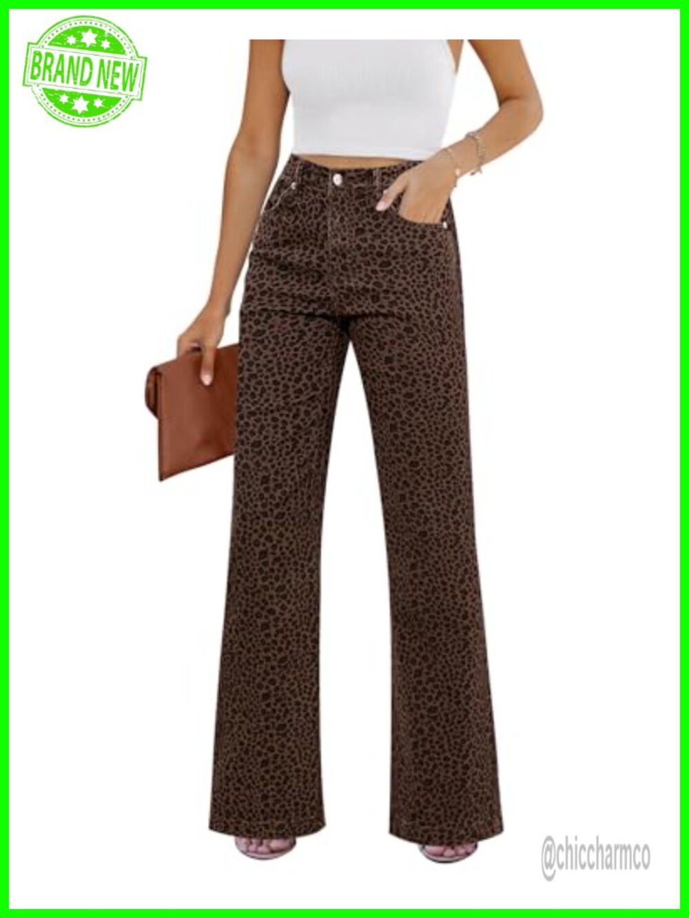 High Rise Wide Leg Baggy Stretchy Denim Flare Jeans